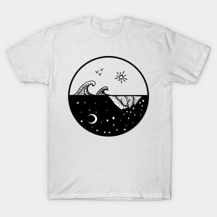 Sea & Mountain Circle T-Shirt